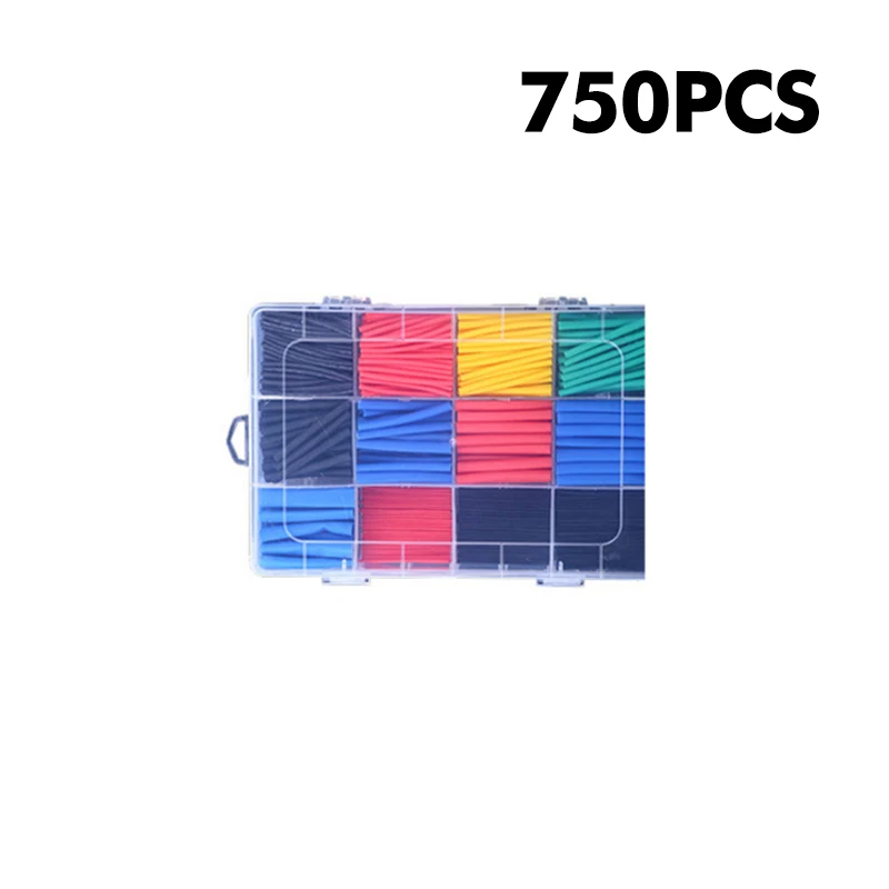 750pcs Heat Shrink Tubing Insulation Shrinkable Tubes Assortment Electronic PE Heat Shrink Tubes Waterproof Pipe Sleeve 127 530pcs heat shrink tubing heat shrink tube thermoresistant tube shrink wrapping wire cable insulation sleeve electronic kit