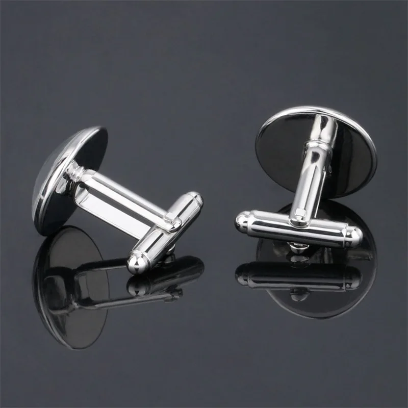 Anime 7 Stars Balls Cufflinks Mens Glass Cabochon Male Shirt Cuff Links Wolf Dragon Buttons FIMAODZ