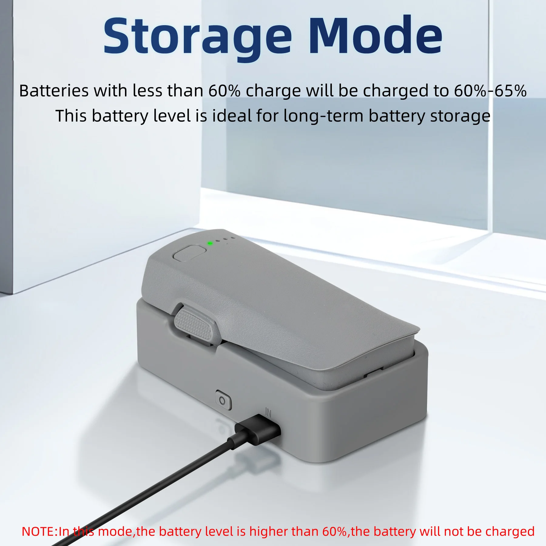 Chargeur USB monocanal pour batterie DJI Neo 2