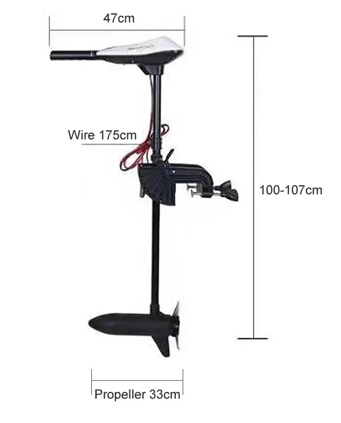 Electric Outboards Electric Trolling Motor for Water Sport Fishing Propeller Speed Kayak