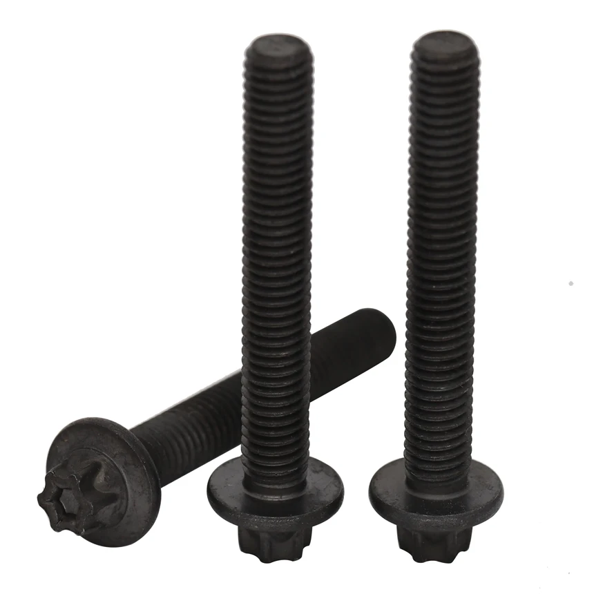 M6 M6 * 17,5 M6x17.5 M6 * 20 M6x20 M6 * 43 M6x43 12.9 класс углеродистая сталь полная половина резьбы шестислойный лобчатый шестислойный винт, фланцевый болт