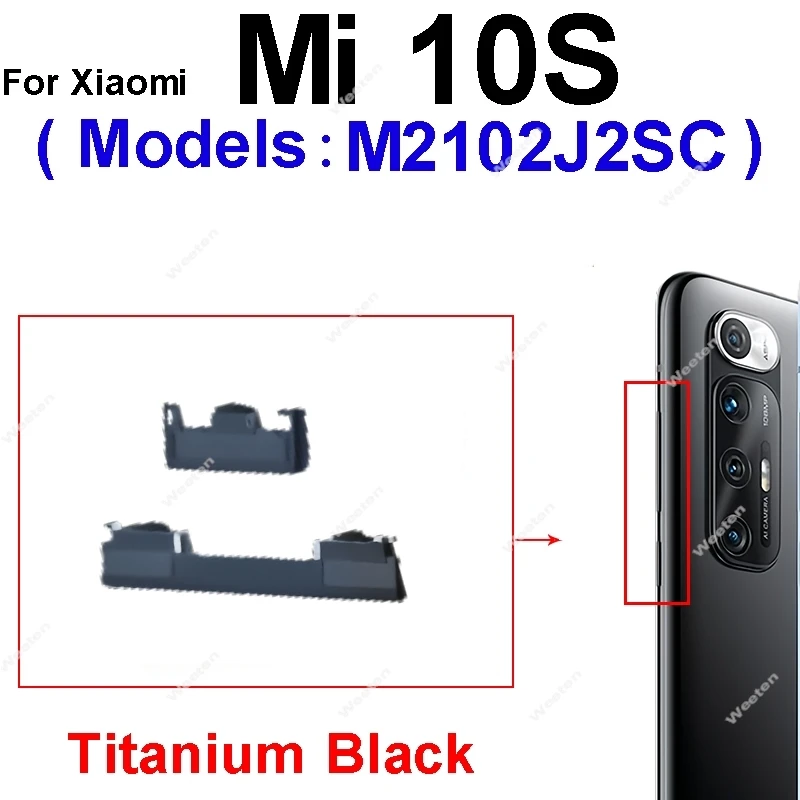 Bouton Volume Et Power Latéral Pour Xiaomi Mi Note 10 / Note 10 Pro - Noir - Neuf