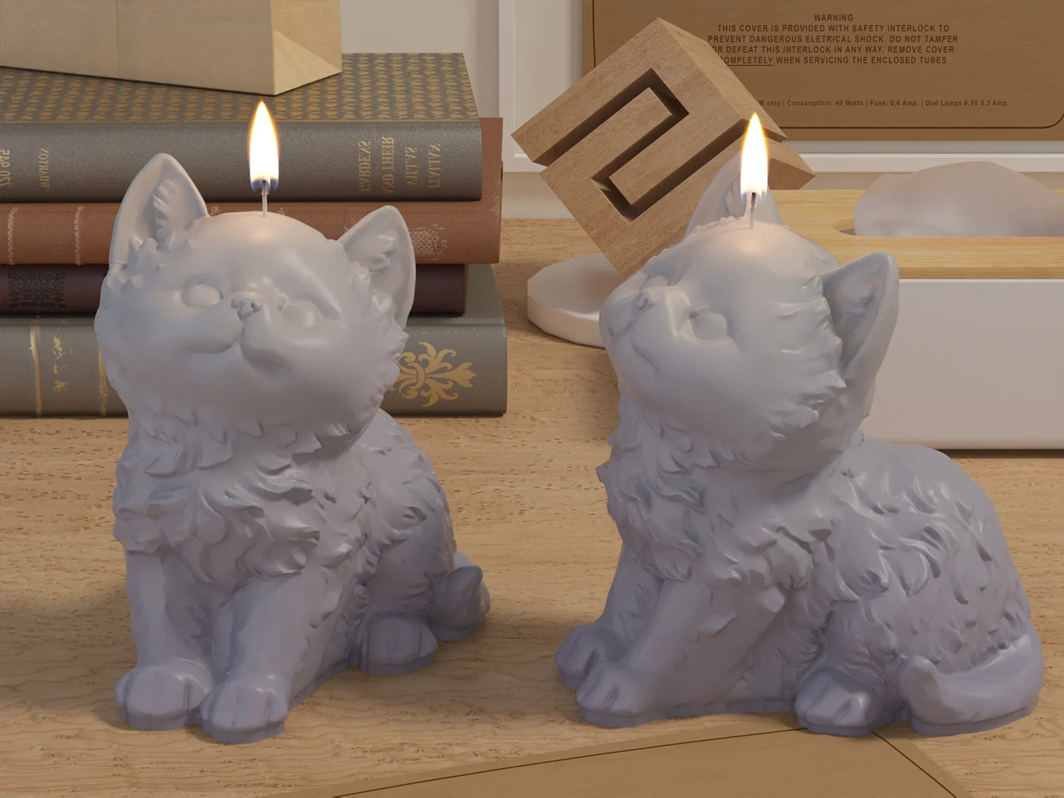 Description Picture 5 of item3D Cute Cat Scented Candle Silicone Mold,Diy Handmade Animal Soap Plaster Making Molds,Home Decor Crafts Ornaments Casting Mould