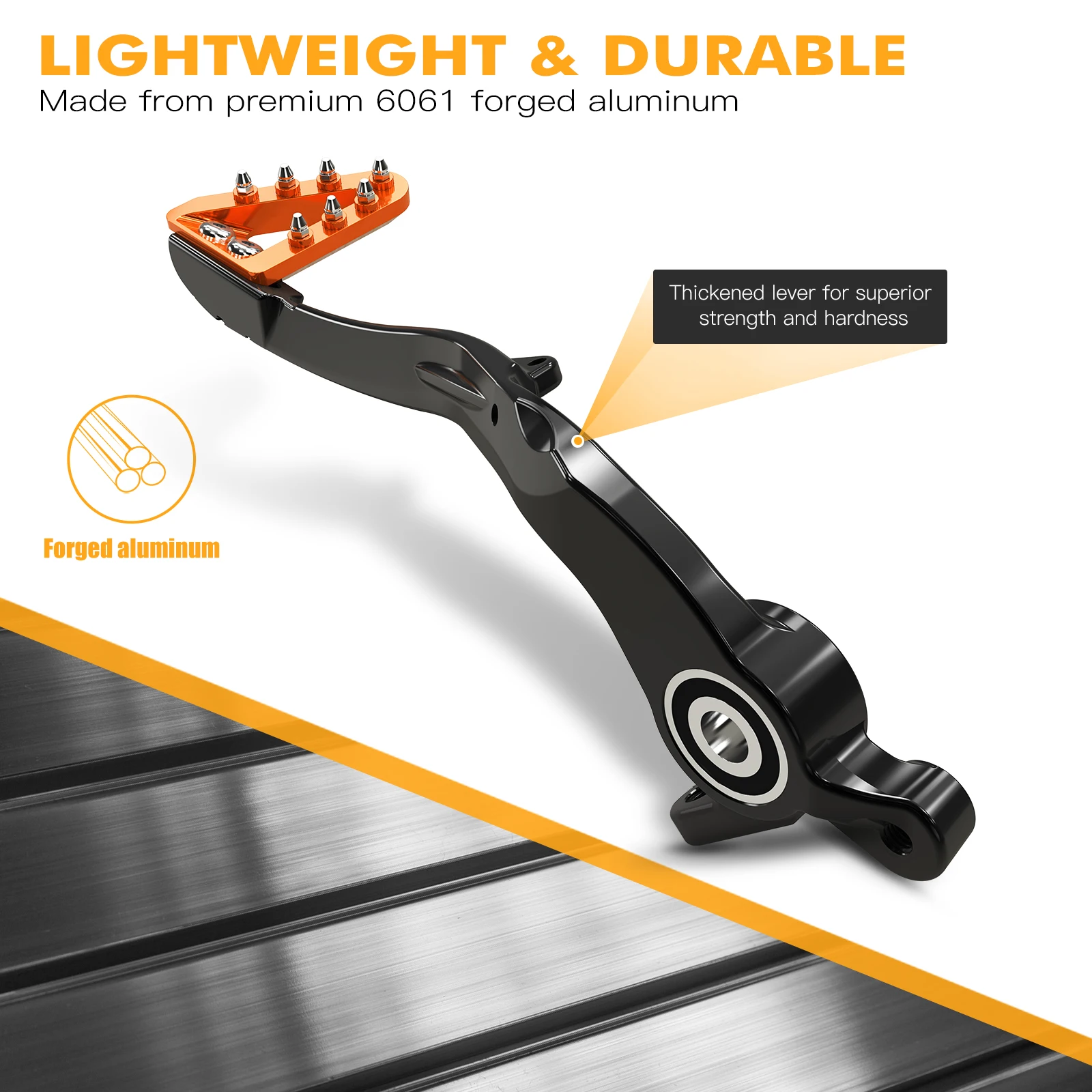 (EU-Lager) Für KTM EXC 300 2024 Verstellbarer Geschmiedeter Aluminium-Bremshebel Schalthebel Für Husqvarna TE300 TE250 GasGas EC 300 – Detail 4