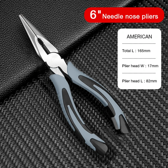 6''8''9'' Multifunction Pliers Set Combination Pliers Stripper/Crimper/Cutter Heavy Duty Wire Pliers Diagonal Pliers Hand Tools 1PC 6 INCH