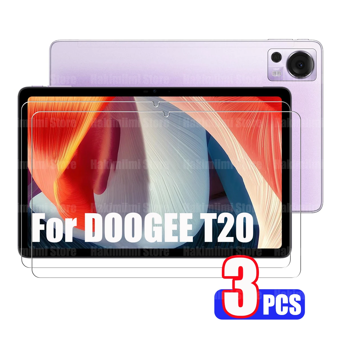 Film Protection écran TABWEE T20 10 Pouces – 2 Pièces, Verre Trempé 9H, Anti-rayures