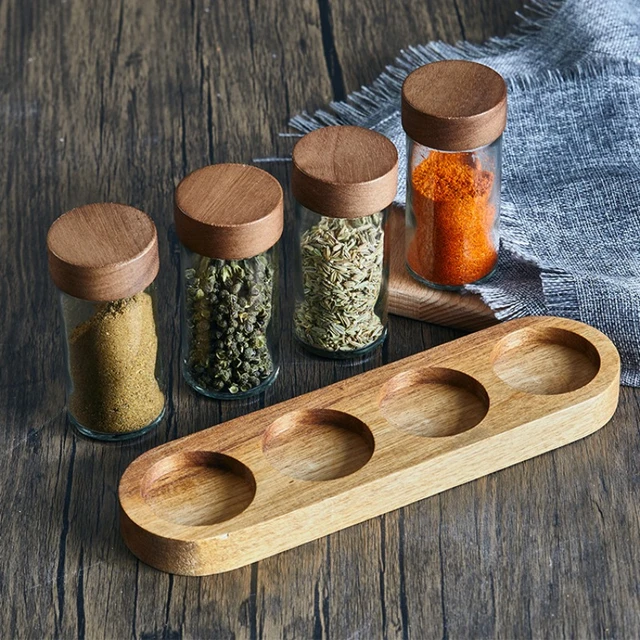 Portaspezie da cucina Set di contenitori per condimenti barattoli per spezie  conservazione e organizzazione della cucina