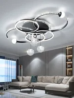 2024 New Modern Round Led Black Living Room Pendant Light Kitchen Restaurant Glossy Pendant Light Interior Decoration 2