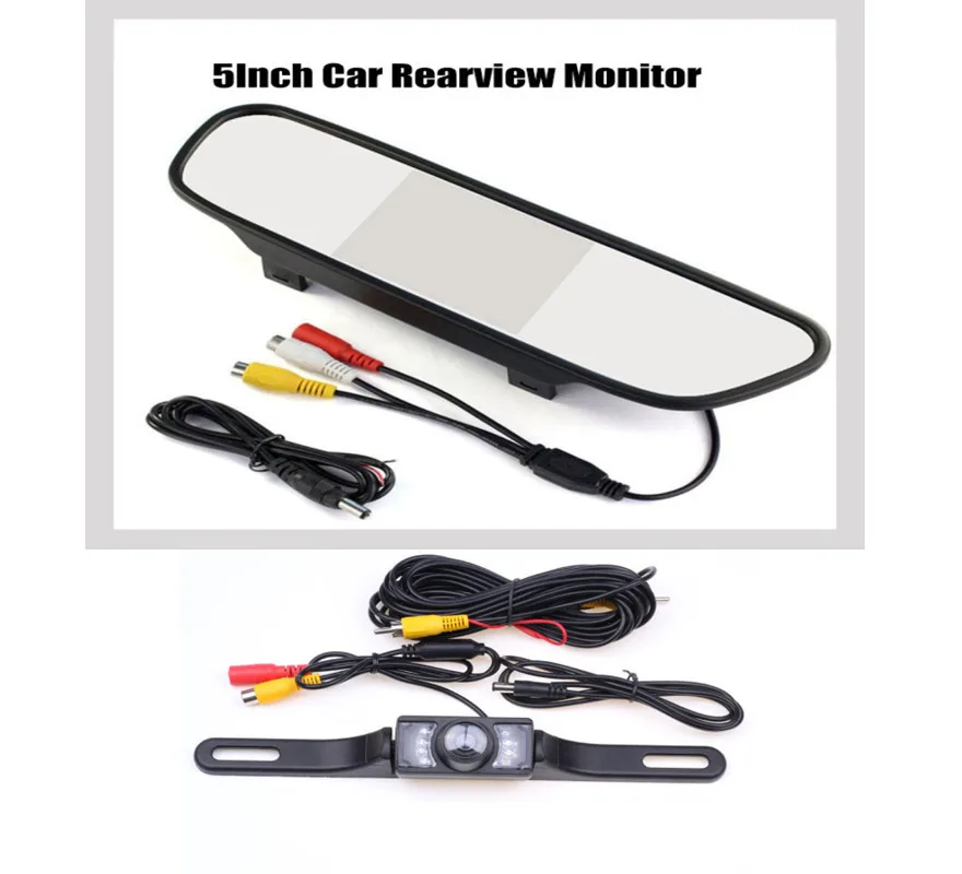 

4.3/5 Inch Car Rear View Monitor Universal TFT LCD Color Display HD Video Rearview Mirror Auto Parking Reversing Monitors