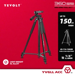 YEVOLT YVTRP150 Laser Level Tripod 1.5M Aluminum Alloy Adjustable Height Tripod Adapter Tripod Stand For Self-Leveling Tool
