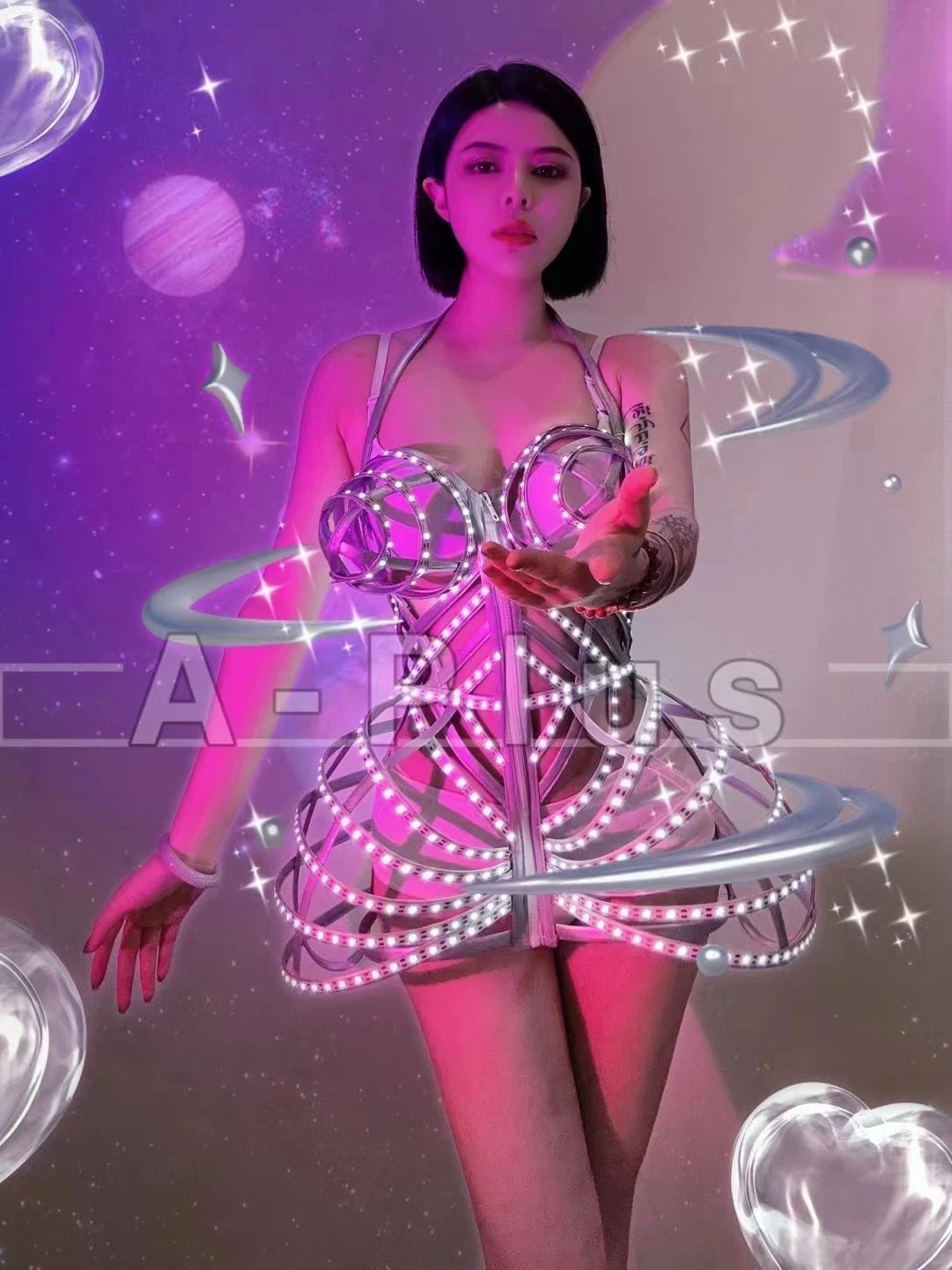 Cosplay Mirror Lady Gaga Bodysuit - by ETERESHOP