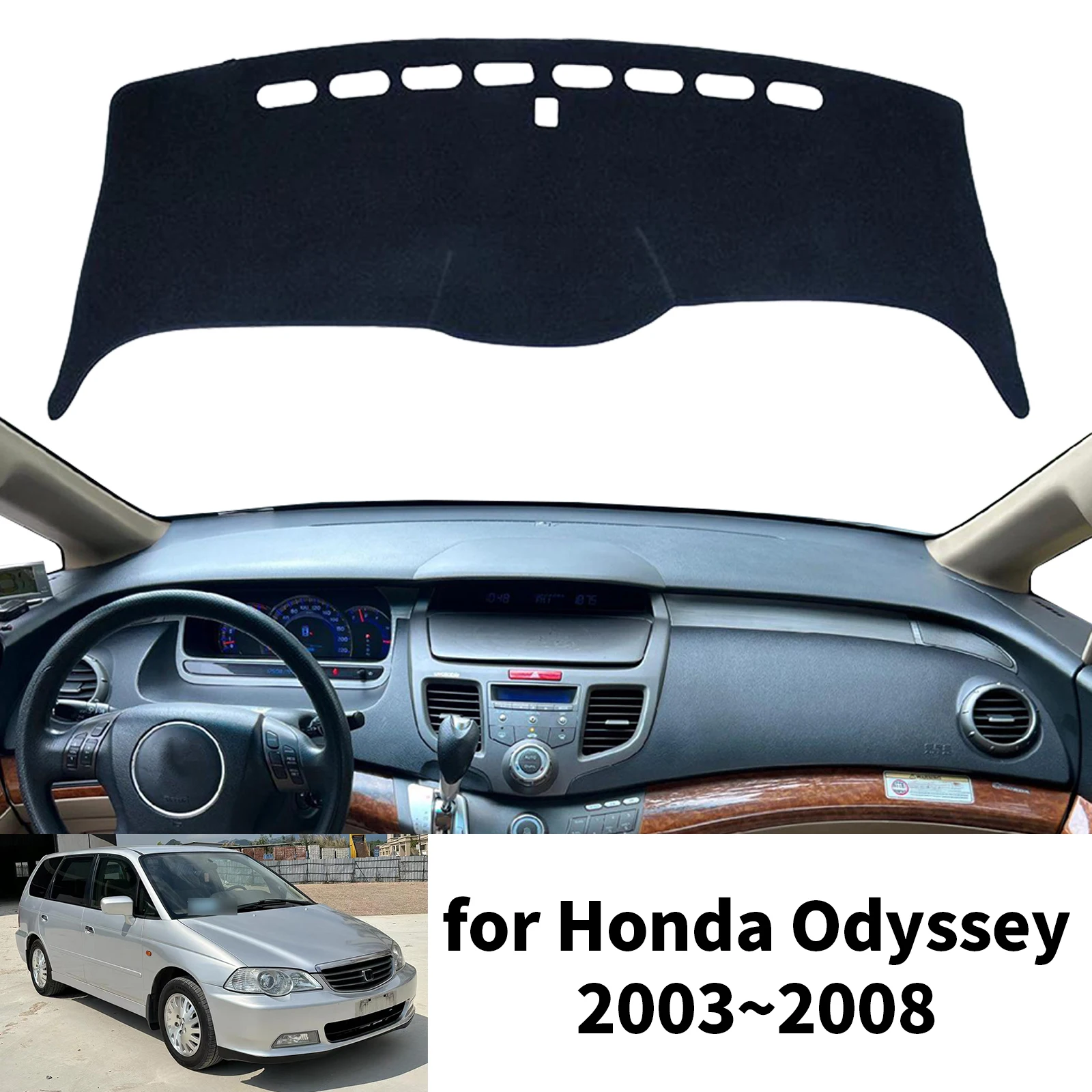 for Honda Odyssey 2003 2004 2005 2006 2007 2008 Car Dashboard Mat Accessories 2009-2014 Sun Protection Protective Pad