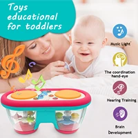 KENLUMO 2024 New Kids Musical Toy Baby Clap Drum 12+ Month Rotating Music Sensory Toys Flash Light Instrument Early Educational 2