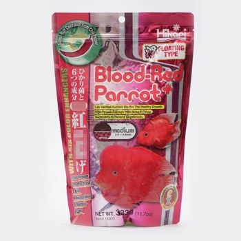 Hikari Blood Red Parrot Angel Fish Marine Herbivores Color Enghancing Floating Fish Food