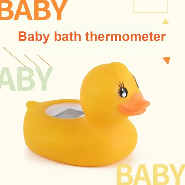 Úszó Kacsa Baba Érzékelő Aranyos Környezetbarát Vízálló Hőmérők Rajzfilm Multifunkcionális Digitális Hőmérő - Image 2