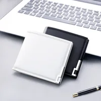 White wallet men's short wallet college students thin youth multi-card mini wallet 1