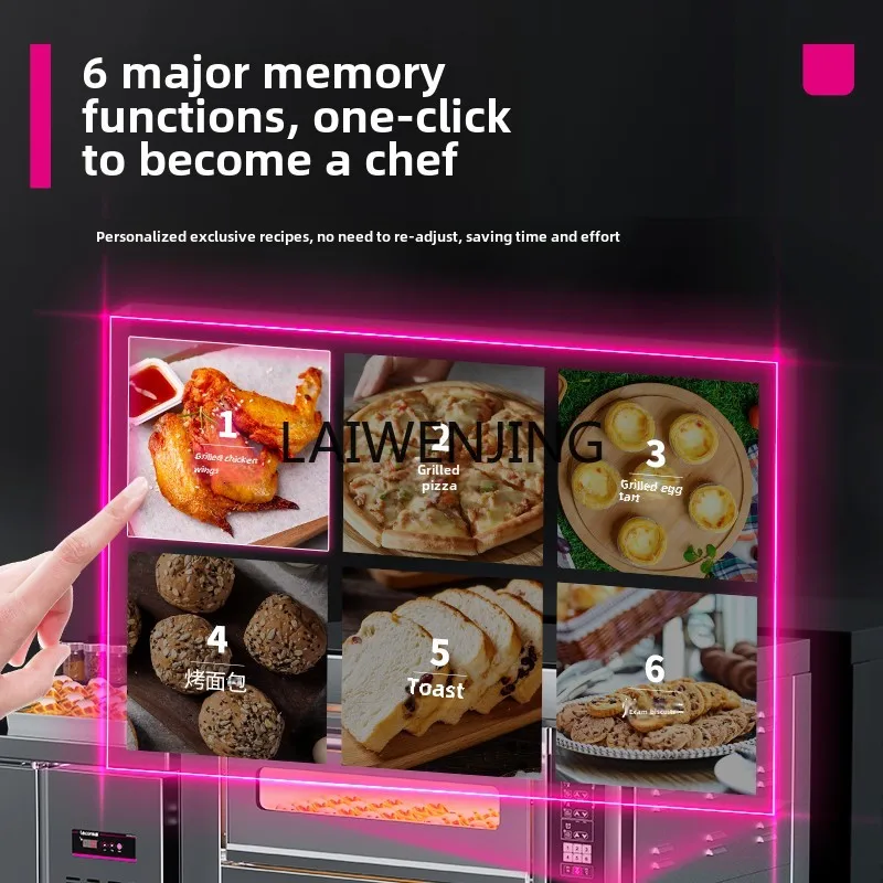 SGF intelligent memory electric oven commercial, two-layer two-plate pizza oven 2