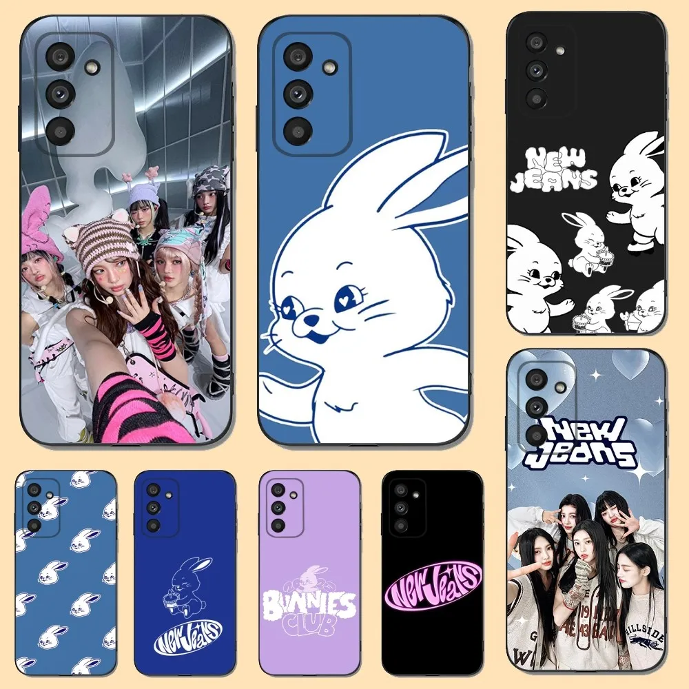 Custodia Per Telefono Kpop N-Newjeans Per Samsung S23,22,21Fe 20,10Lite 9,8,5Plus 6,7Edge Note20,20 Silicone Ultra Nero