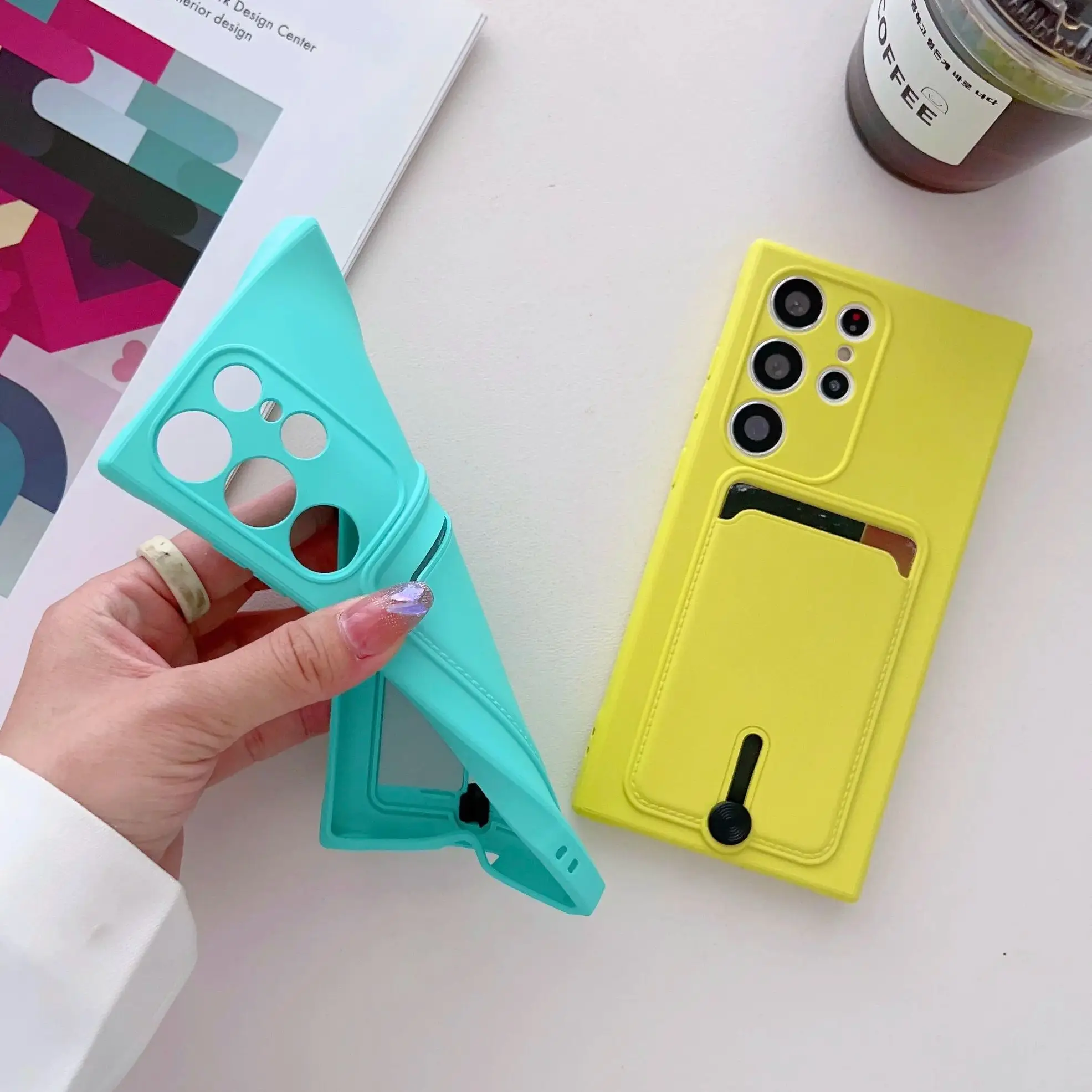 Versatile Wallet Phone Case with Card Holder and Soft TPU Cover