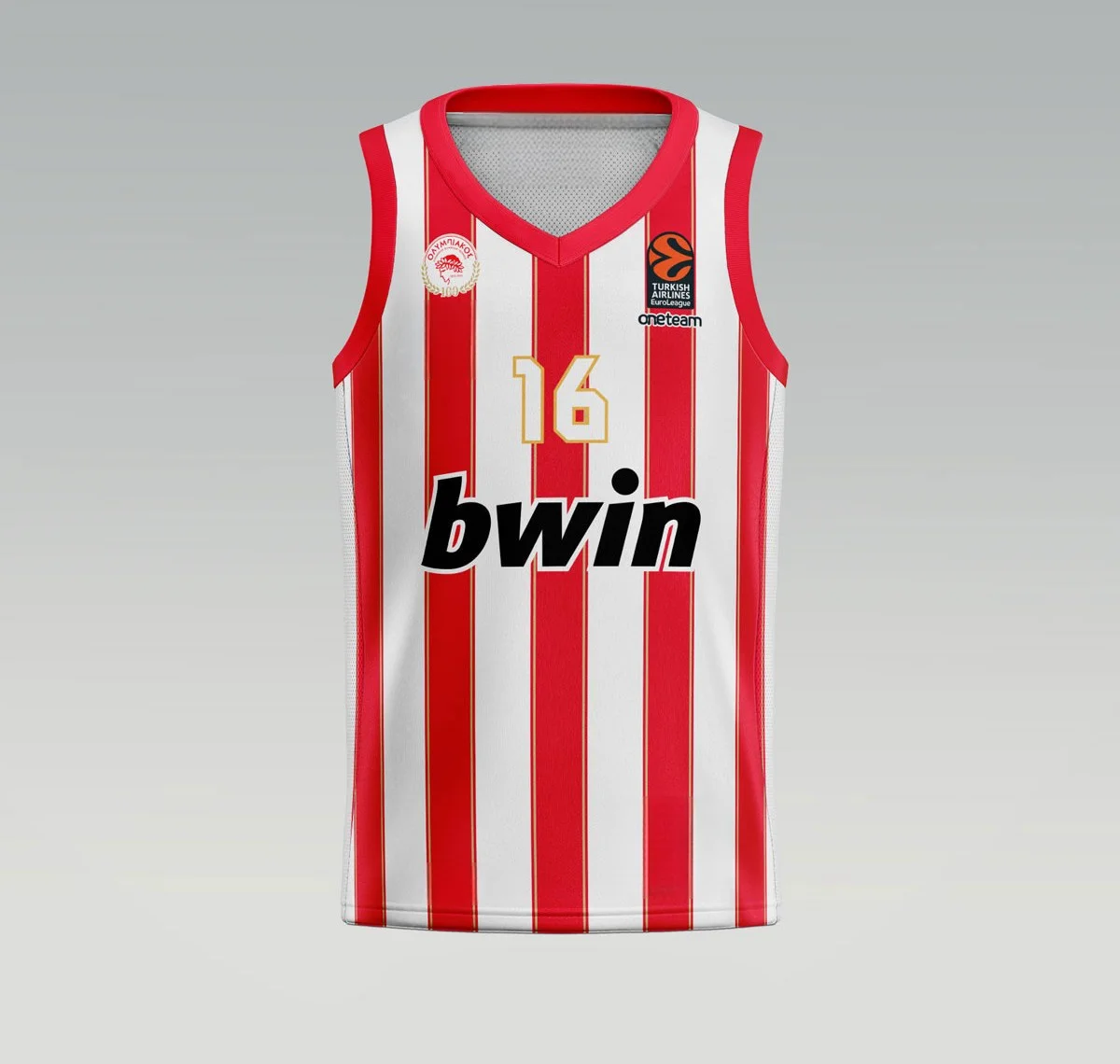 New Olympiakos home uniform. Olympiakos 2024-2025 home uniform centennial men's vest boy's jersey for the 2024-2025 season. 4