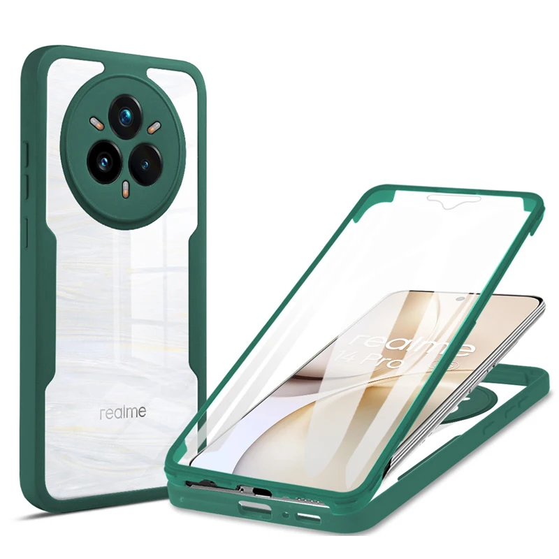 Shockproof 360° Clear Silicone Case with Screen Protection