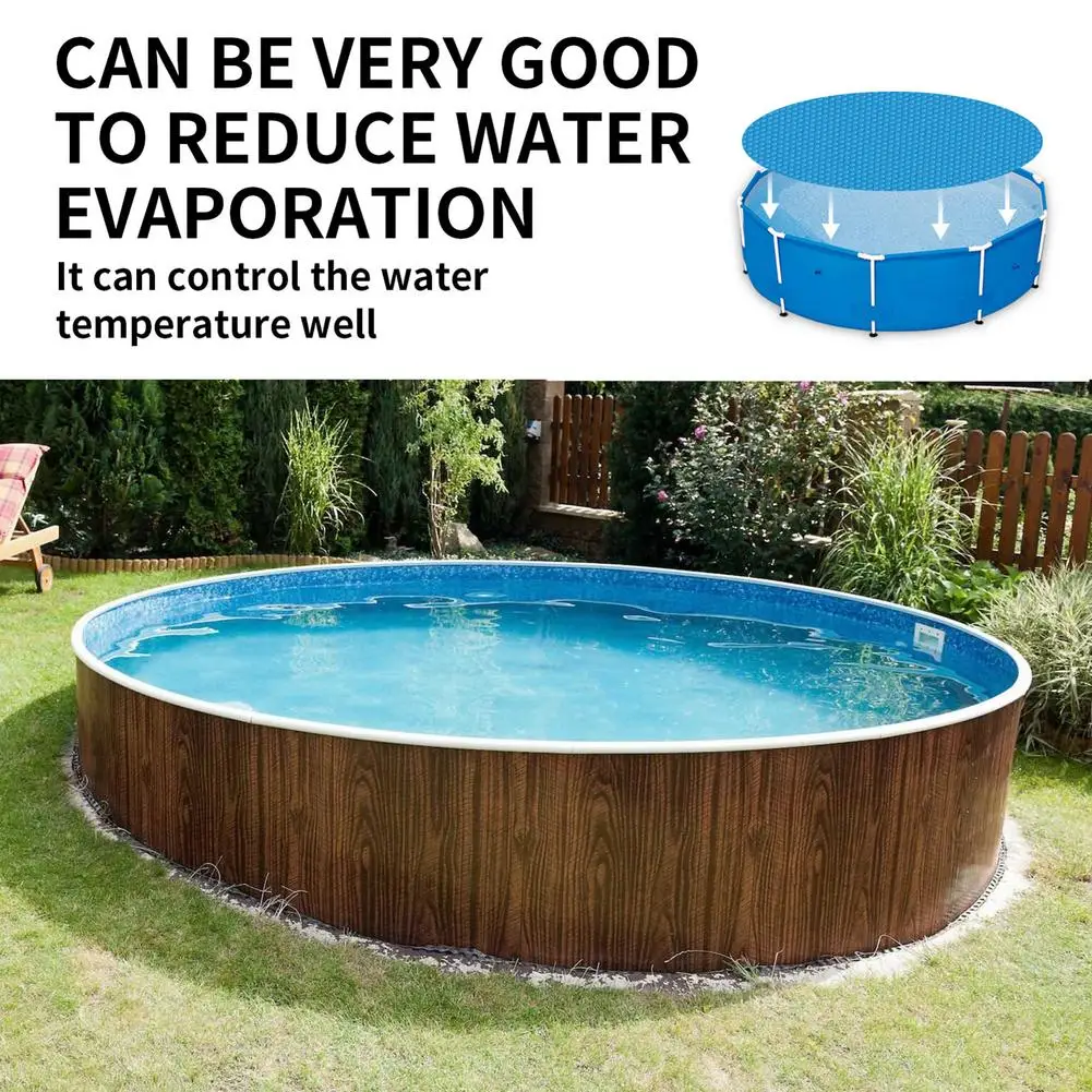 

Swimming Pool Solar Tarpaulin Thick Solar Film Cover For Water Heating for Frame Pool Rectangle Round Protection Cover Pool