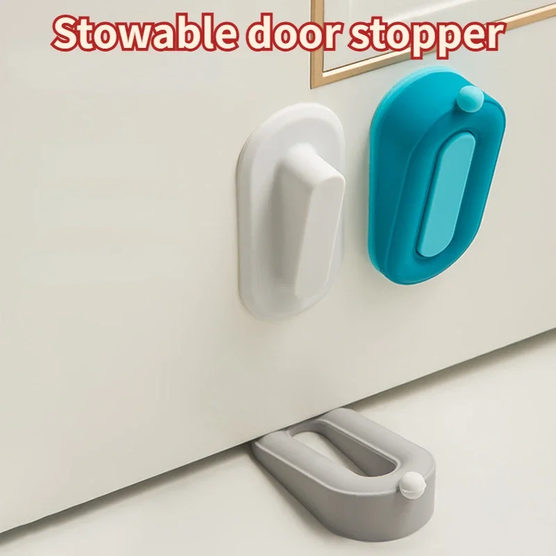 Removable Door Stopper, Doughnut Shape Silicone Stopper, Wedge for Carpet, Anti-Collision and Wind Resistance Mat Door Any Floor