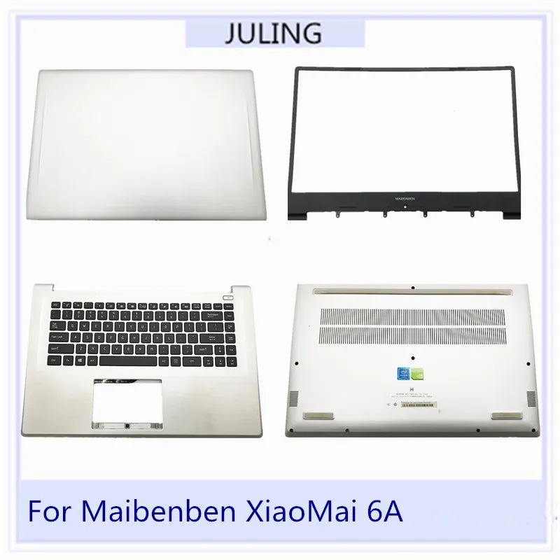 Laptop Top Back Cover com Teclado Eua Habitação Inferior Caixa Inferior Lcd Moldura Frontal Plamrest Maibenben Xiao Mai 6a 6c 6pro