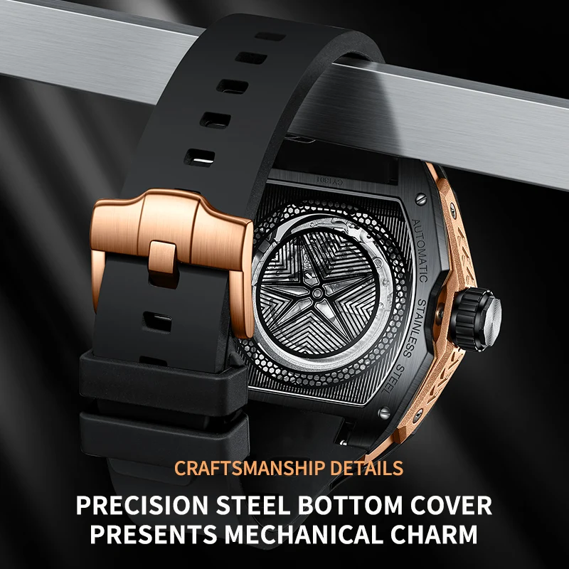 LIGE Business Watch Men MIYOTA8250 Movement Sapphire Glass Men's Mechanical Wristwatch Automatic Watch Men Montre Homme