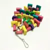 1pcs Parrot Chewing Toy Bird Parrot Blocks Knots Tearing Toy Bird Cage Bite Toy For African Grey Macaws Cockatoos 3