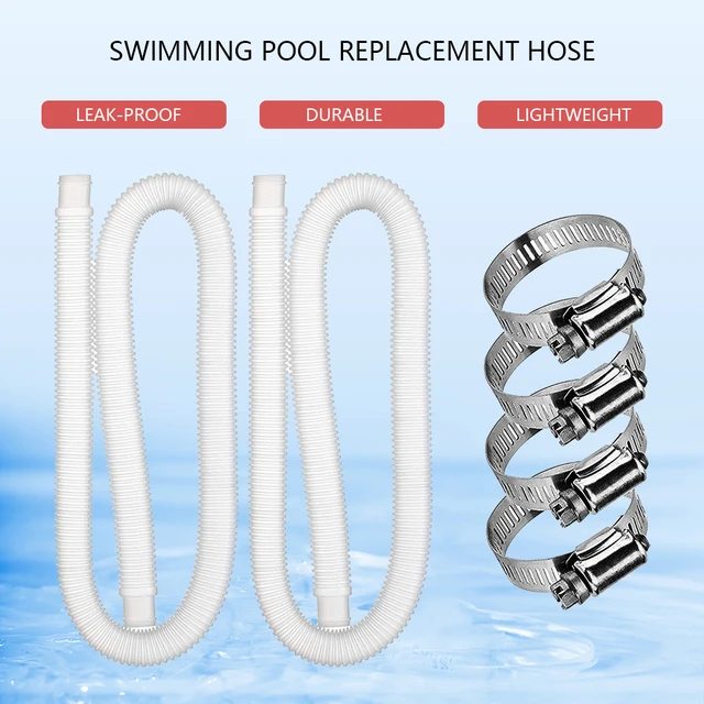 Medence Tömlők Csövek Szivárgásálló Rugalmas Szivattyú Csere Tömlőbilincsekkel A Föld Feletti Szivattyúkhoz - Image 3