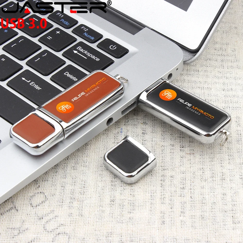 Couro Usb 3.0 Flash Drive Logotipo Impresso Personalizado Gratuito Memory Stick de Alta Velocidade Criativo Birthday Gift Box 128gb - Imagem 6