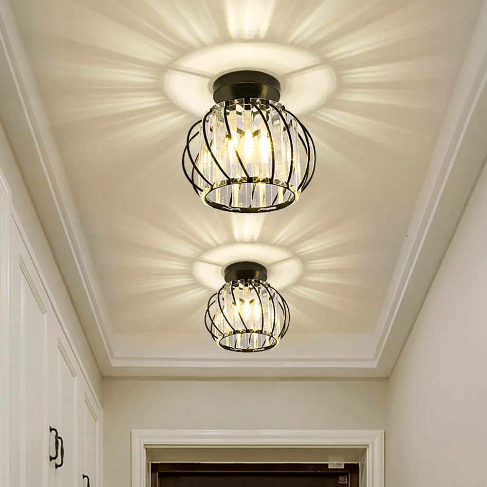 

Modern and Minimalist Creative Crystal Corridor Lights Balcony Ceiling Lights Restaurant Bedrooms Entrance Foyer Crystal Ceilin