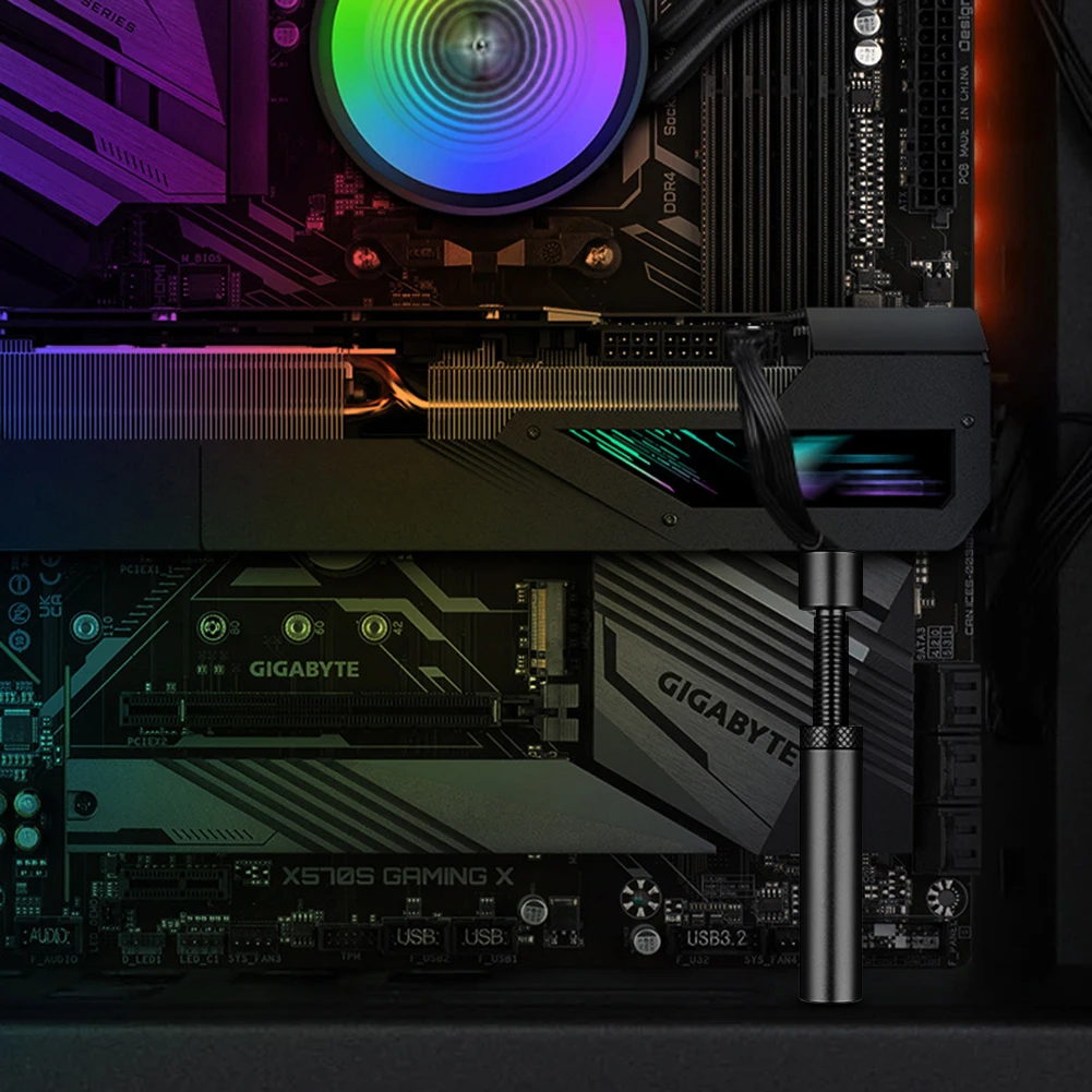 Placa Gráfica Gpu Titular Ajustável Telescópica Parafuso Rotativo Liga de Alumínio Suporte Vertical Gpu Suporte da Placa Vídeo Gpu Titular - Imagem 6