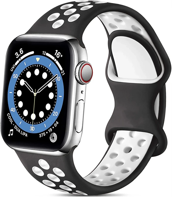 רצועת שעון סיליקון עבור Apple watch 44MM/45MM/46MM 49MM/38MM/40/41MM רצועת גומי ספורט Iwatch Series Ultra 11 10 9 8 7 6 SE 5