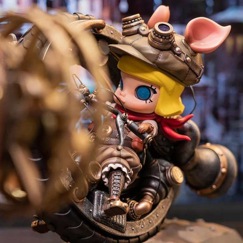 POP MART STEAMPUNK MONOWHEELL STORM PIGGY MOLLY Limited