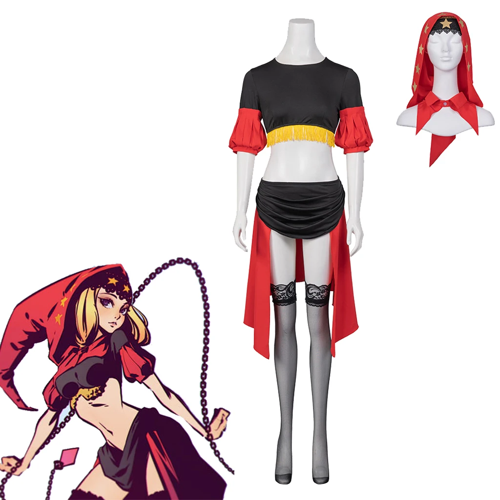

Women Girl Game Odin Sphere Cosplay Princess Velvet Leifthrasir Costume Red And Balck Sexy Dress With Hat Full Set Custom Made