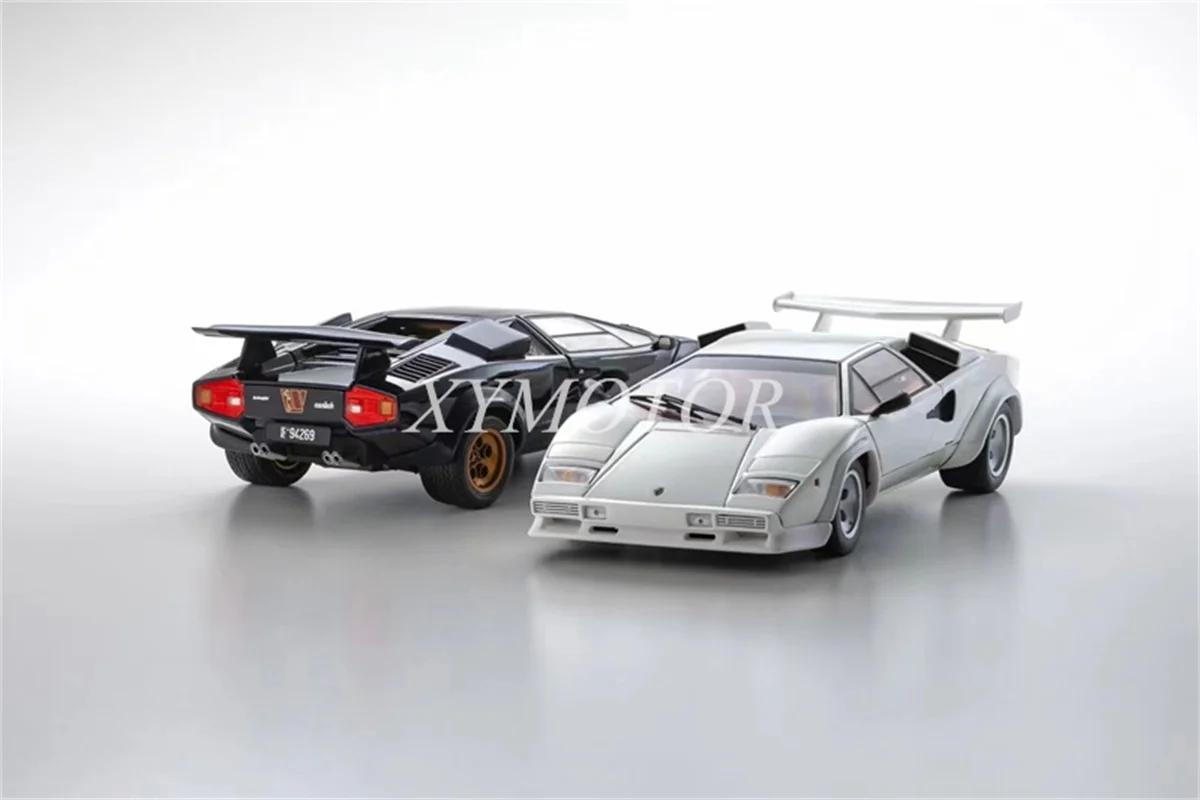 

Коллекция игрушек Kyosho 1/18 для Lamborghini Countach LP500S, модель автомобиля под давлением Уолтера волка, темно-синяя/белая, подарки, демонстрация украшений