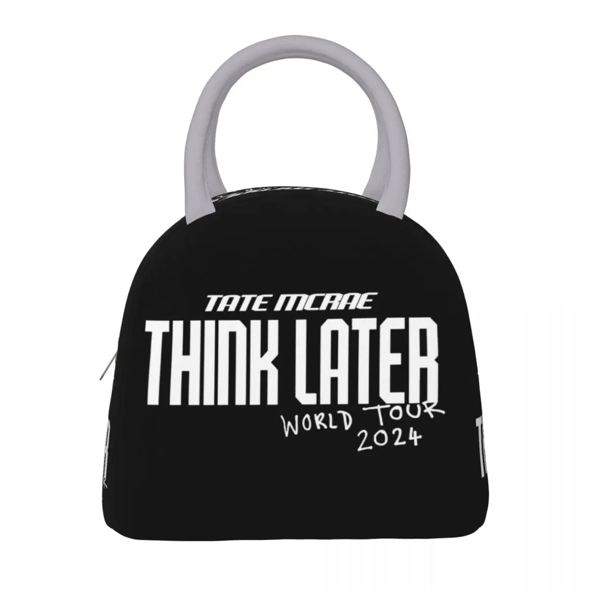 Tate Mcrae Think Later World Tour Concert Thermal Insulated Lunch Bag for Work Portable Bento Box Cooler Thermal Food Box