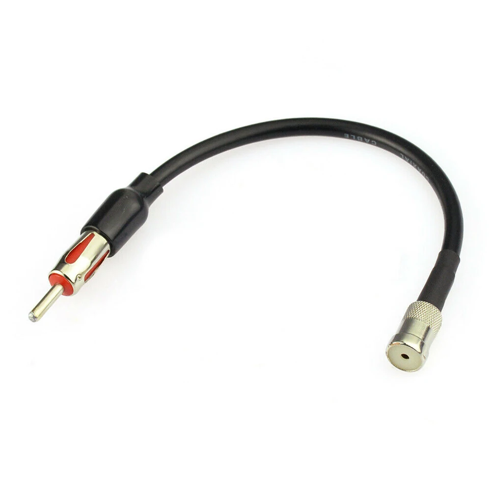 REGALWOVEN Car Stereo Radio Aerial Antenna Connector, Coaxial DIN Black Silver