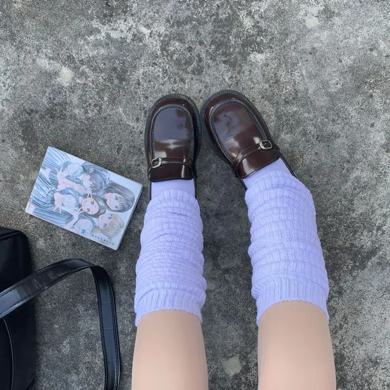 Kawaii Lolita Slouch Socks Loose Socks Boots Stockings Japan High School Girls JK Uniform Accessories Leg Warmers Cosplay