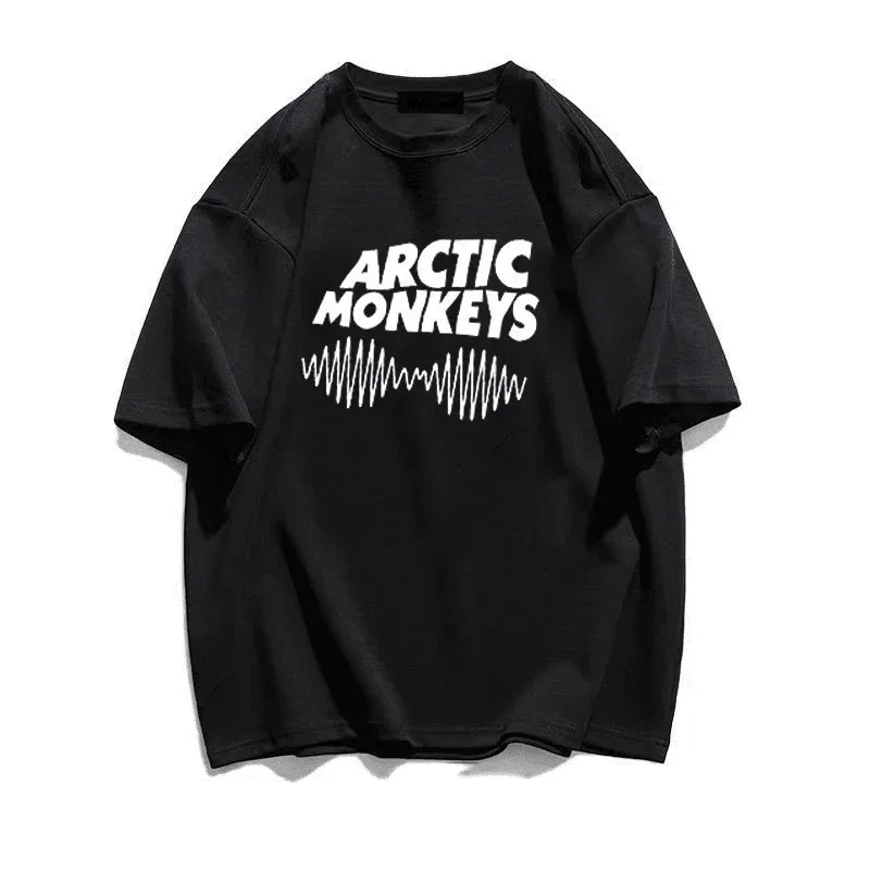 Arctic Monkeys Kleidung Damen T-Shirt Herren Manga Casual Y2k Weißes T-Shirt Kleidung Manga Damen Casual Tee Damenbekleidung