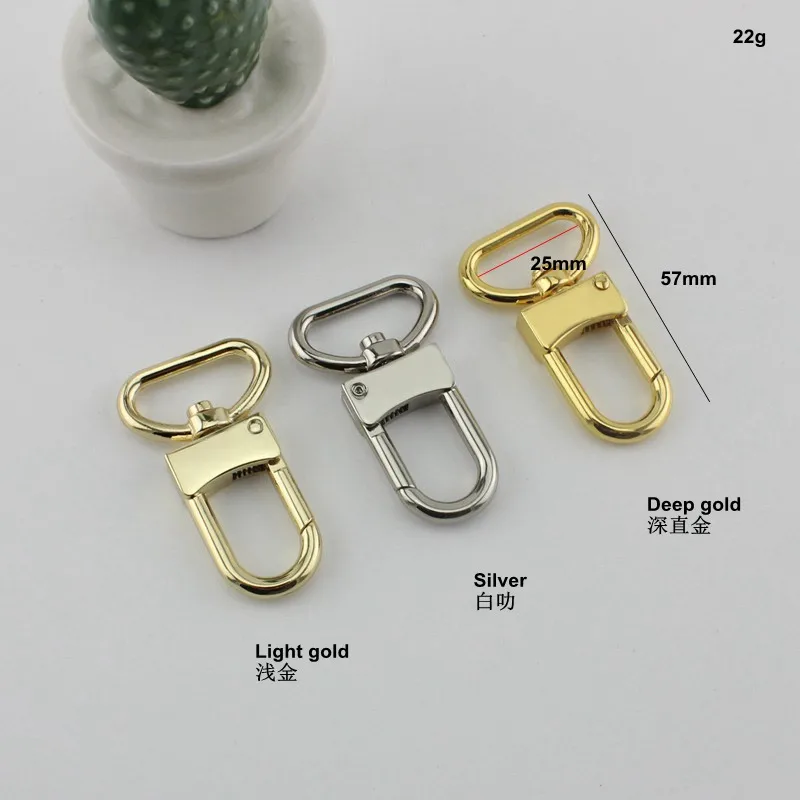 16mm 19mm25mm High quality Deep gold hook webbing trigger snap hook swivel clasp lobster claws swivel hooks hard carabines