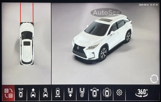 for Lexus CT ct200h car 360 degree camera bird eye 3D panoramic rear view mirror surround parking reverse assist 4K dash system