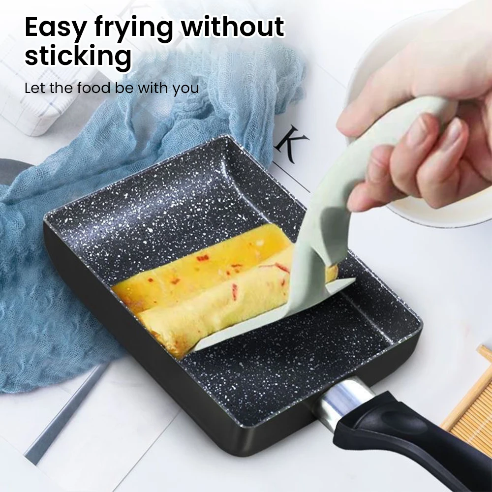 Tamako Non-stick Frying Pan Square Steak Frying Pan Medical Stone Breakfast Egg Roll Non Stick Frying Pan