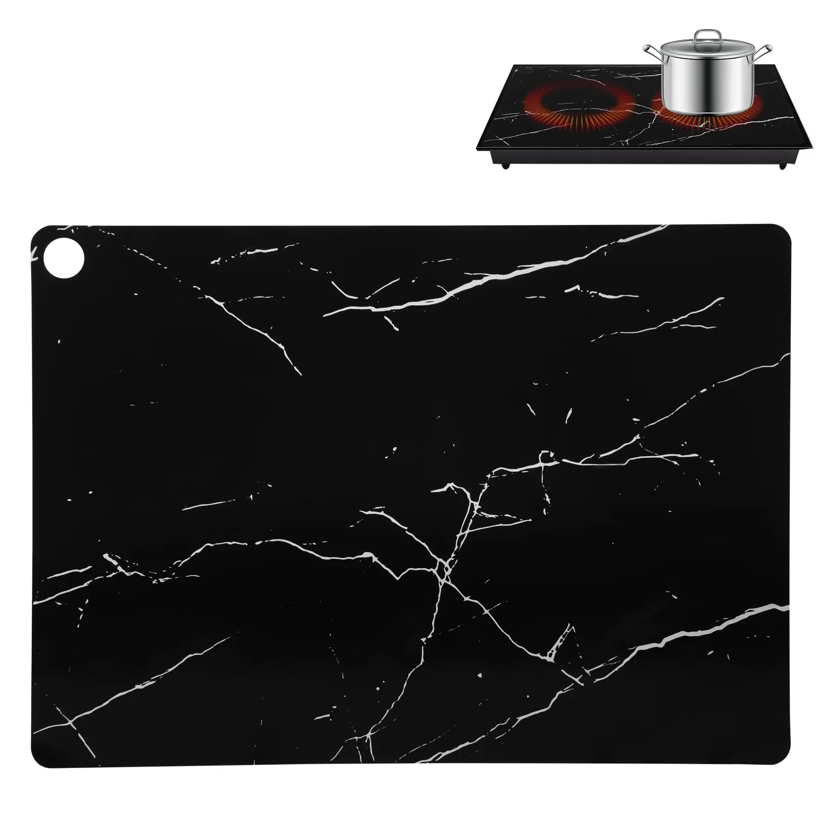 Large Induction Hob Protector Mat 52x78cm Induction Hob Cover Cooktop