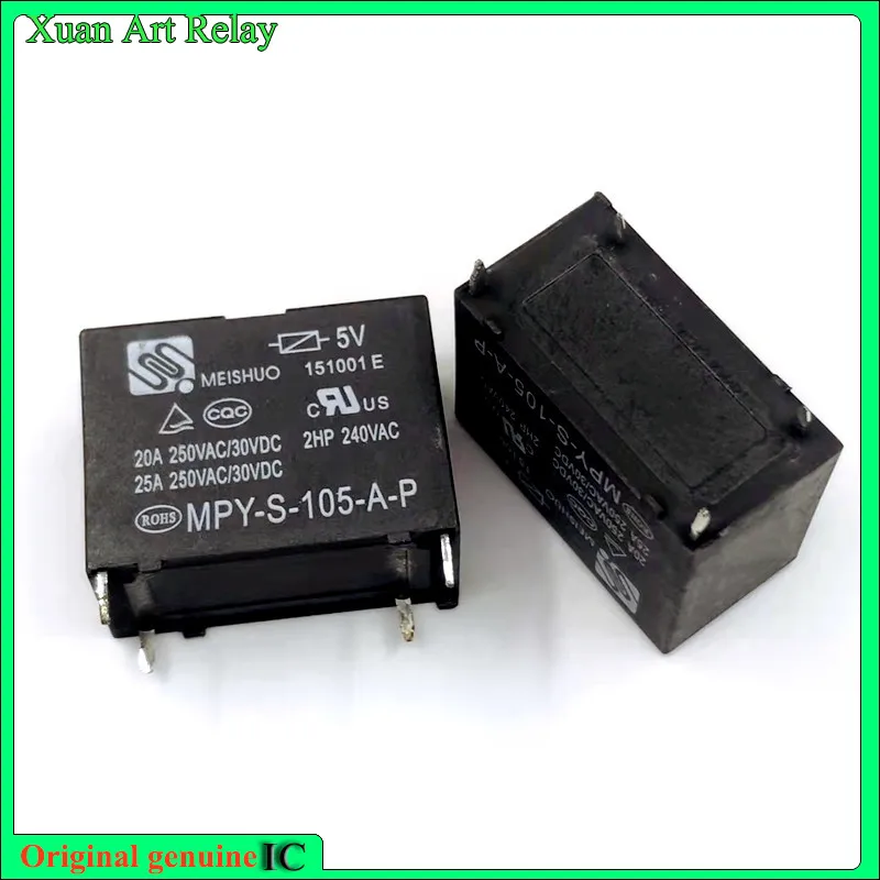 

5 шт./лот 100% оригинальное реле: Φ 5VDC 4 контакта 25A