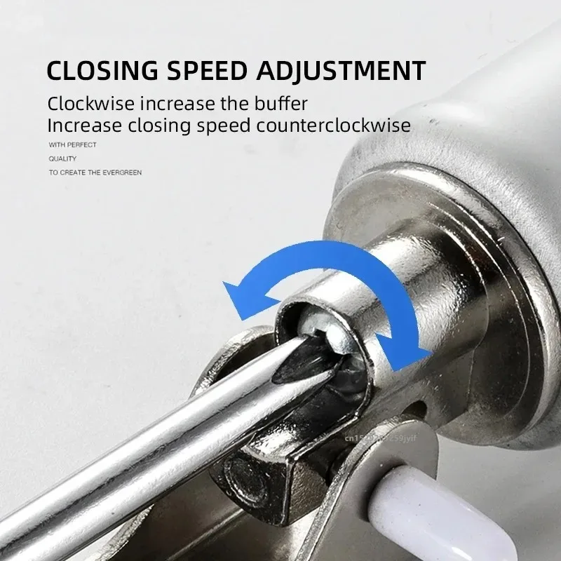 Soft Closing Pneumatic Automatic Door Closer with Adjustable Speed and Protective Door Holder