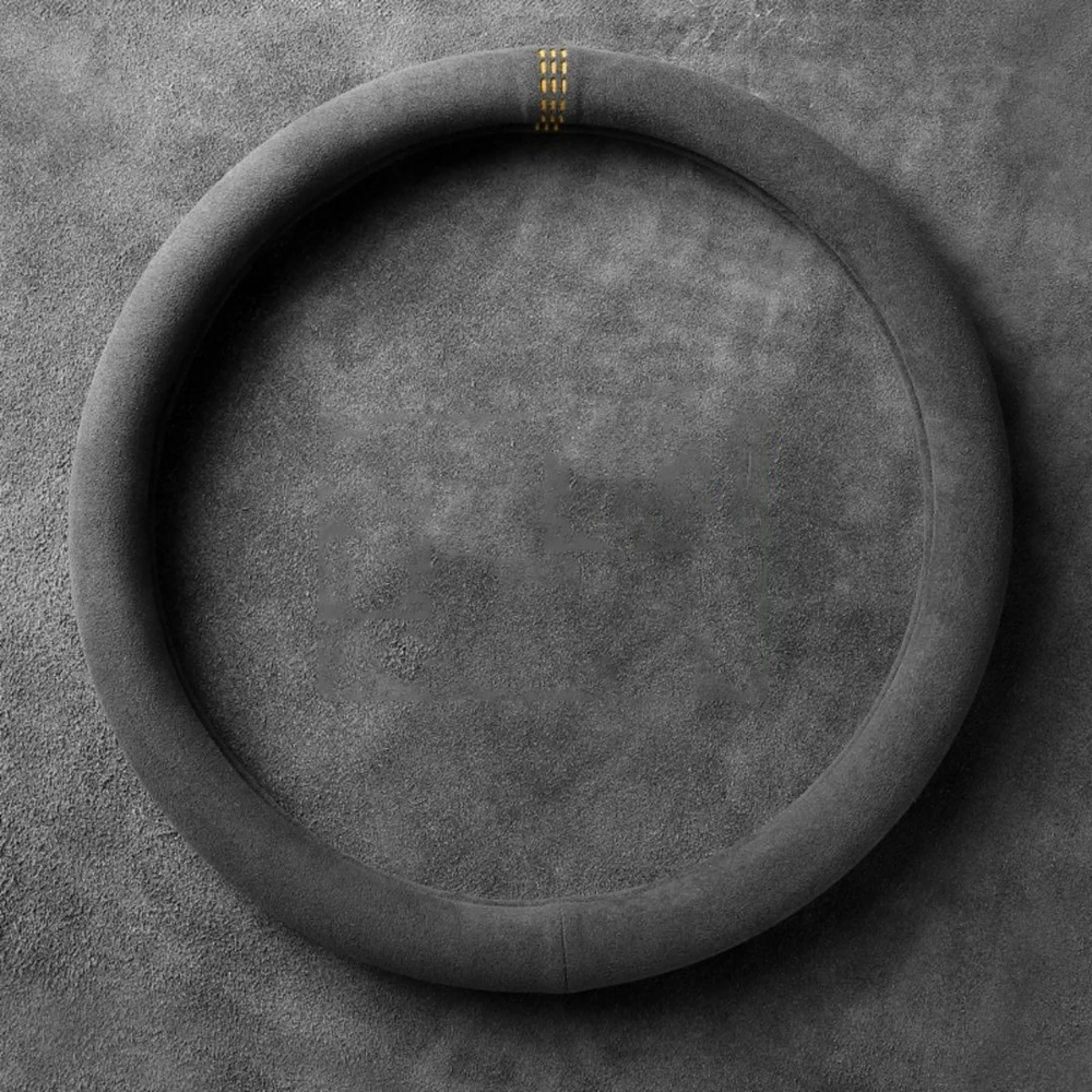 Cowhide Suede Steering Cover 2