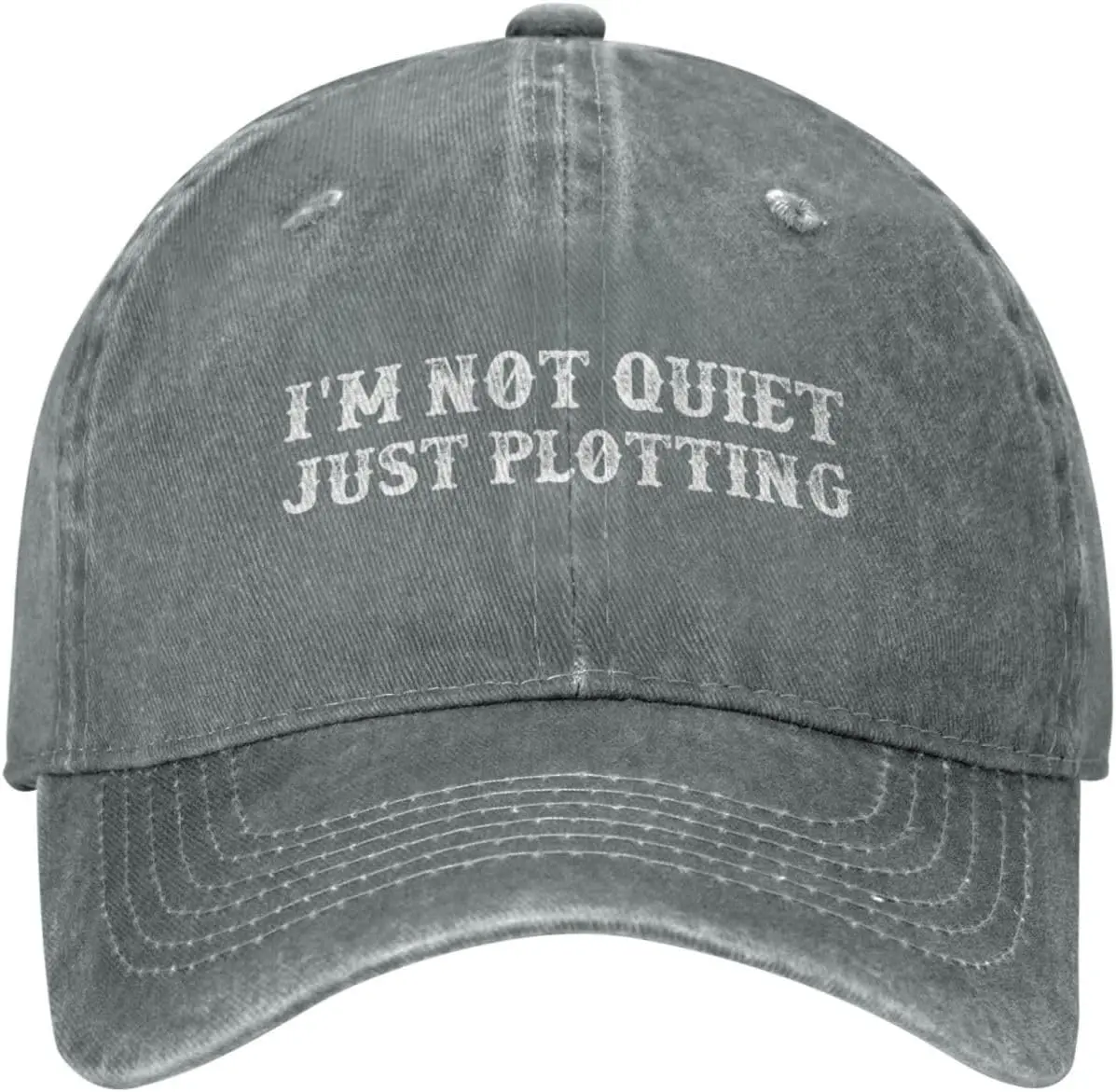 

I'm Not Quiet Just Plotting Hat Women Dad Hats Funny Cap